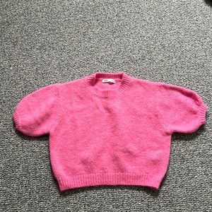 Pink Zara short sleeve sweater